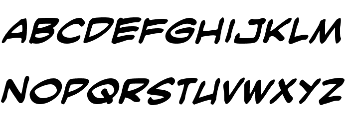 SmackAttackBB-Bold Font LOWERCASE