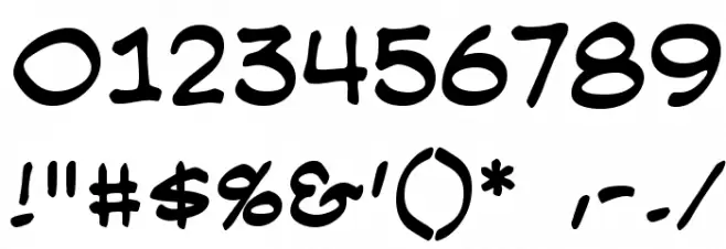 SmackAttackBB Font OTHER CHARS