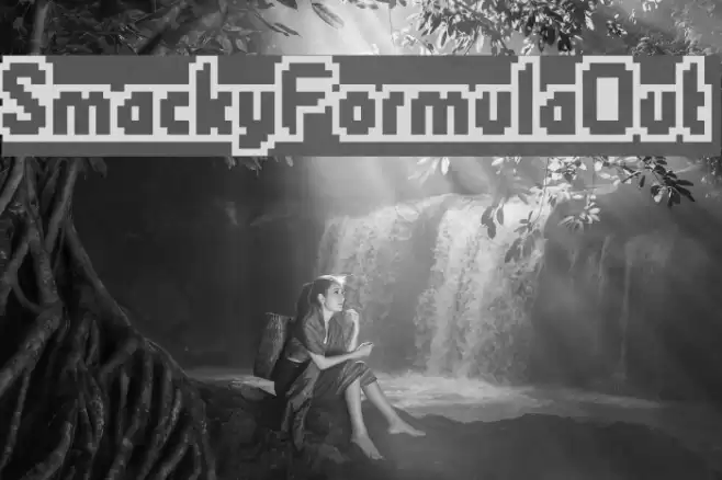 SmackyFormulaOut Font examples