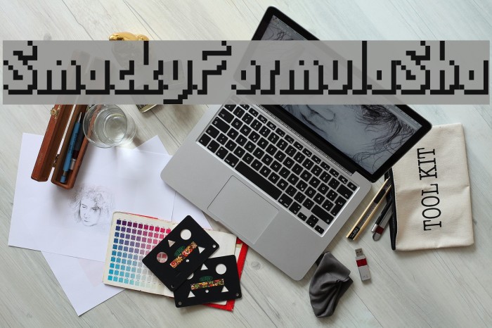 SmackyFormulaSha Font examples