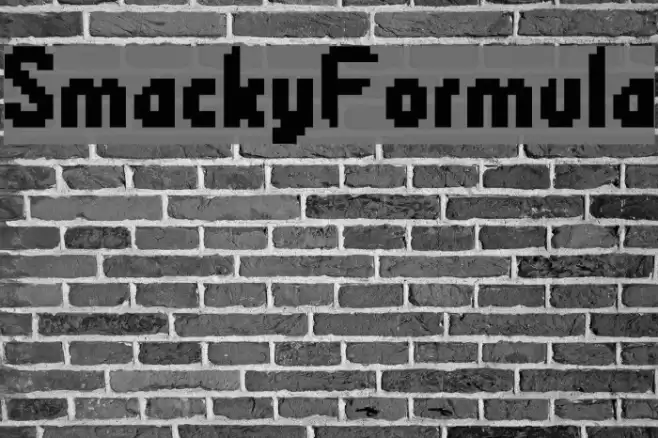 SmackyFormula Font examples