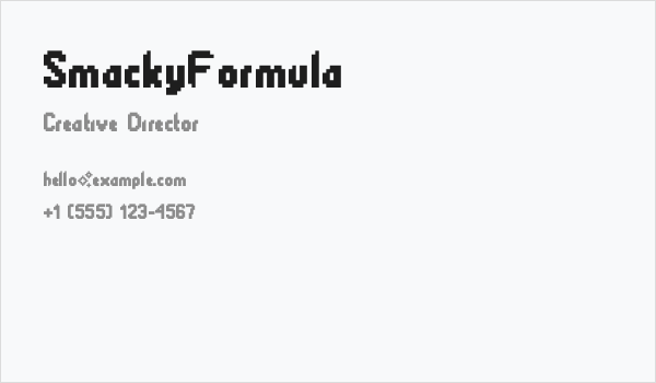 SmackyFormula Business Card