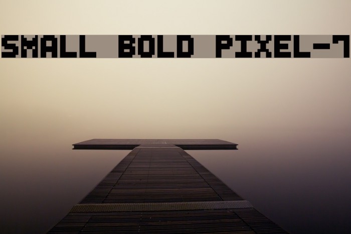 Small Bold Pixel-7 Font examples