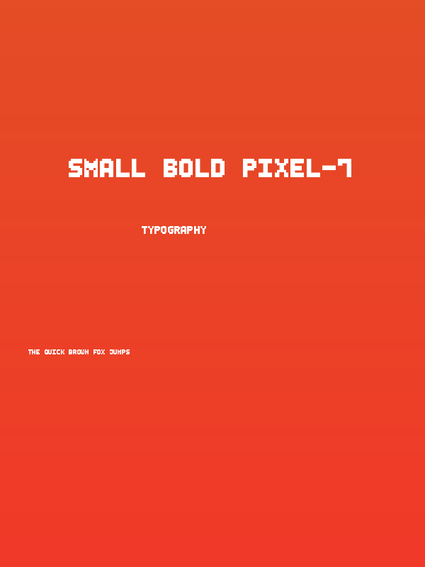 Small Bold Pixel-7 Poster