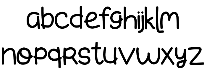 Small Bunny Font LOWERCASE