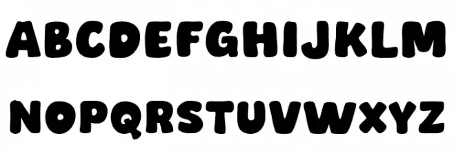 Small Cake Caratteri MAIUSCOLE