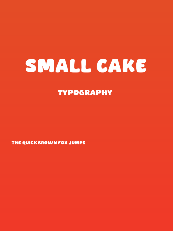 Small Cake Poster