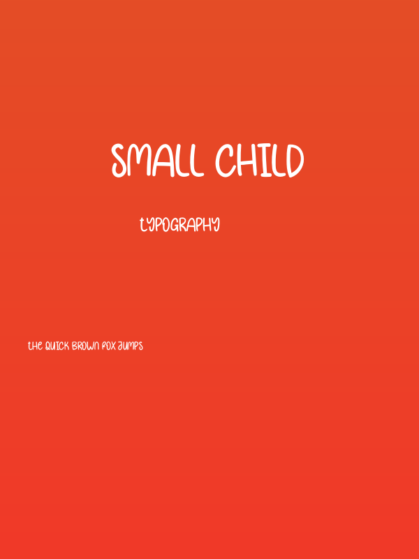 Small Child Poster