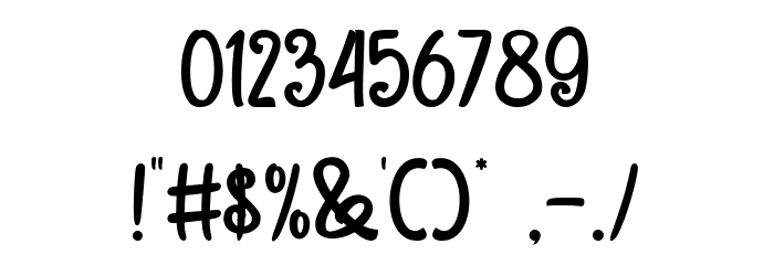 Small Chopper Font OTHER CHARS