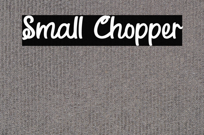 Small Chopper Example 1