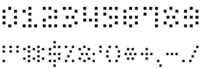 Small Dot Digital-7 Font OTHER CHARS