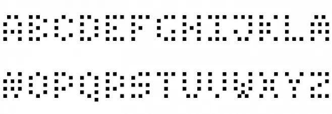 Small Dot Digital-7 Schriftart Groß