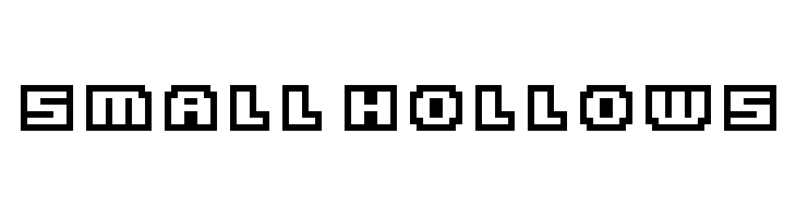 Small Hollows  Скачать бесплатные шрифты