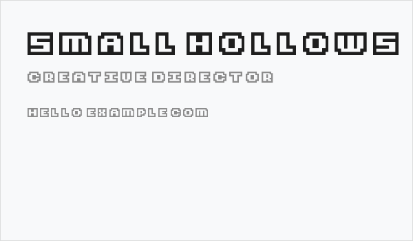Small Hollows Business Card