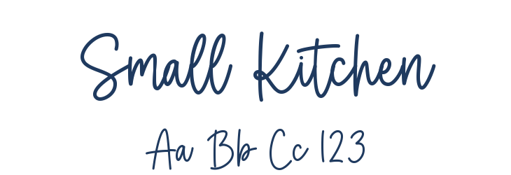 Small Kitchen Font Preview