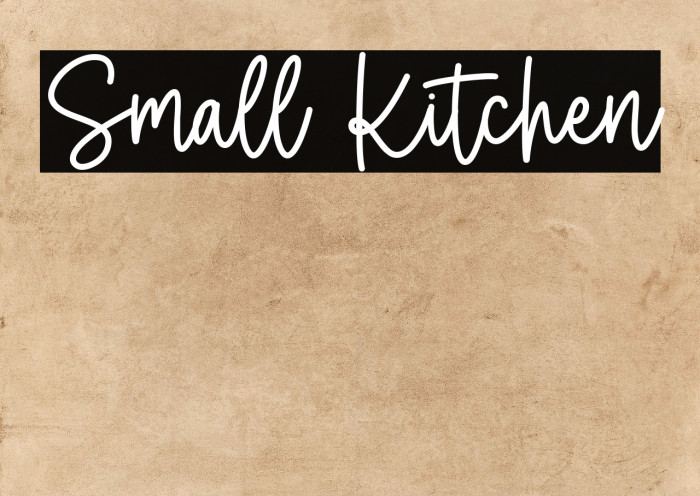 Small Kitchen Font examples