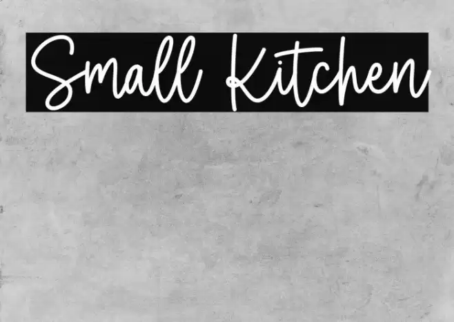 Small Kitchen Font examples