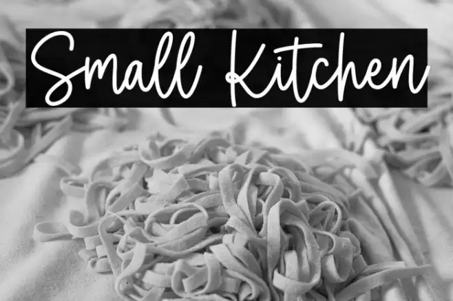 Small Kitchen Font examples