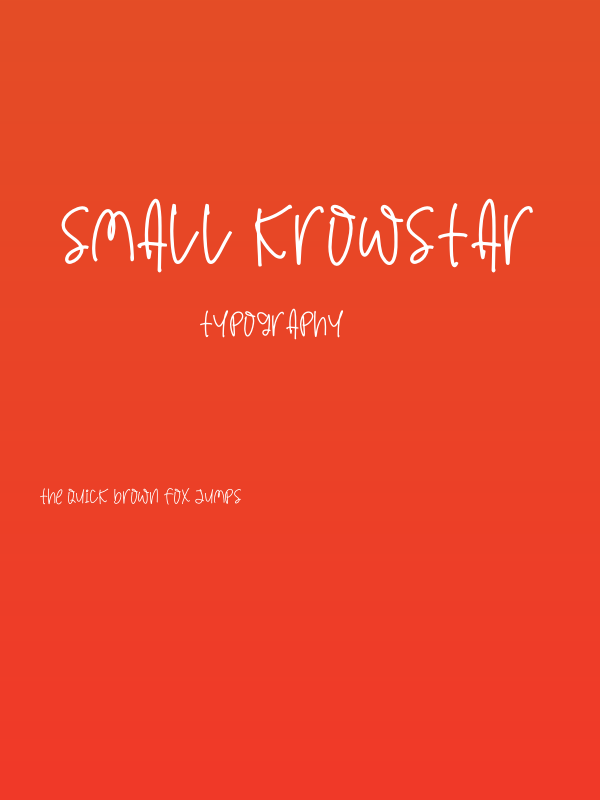 Small Krowstar Poster