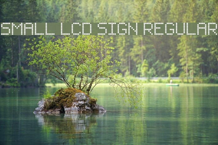 Small LCD Sign Regular Font examples