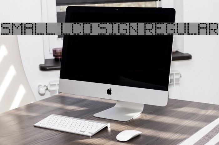 Small LCD Sign Regular Font examples