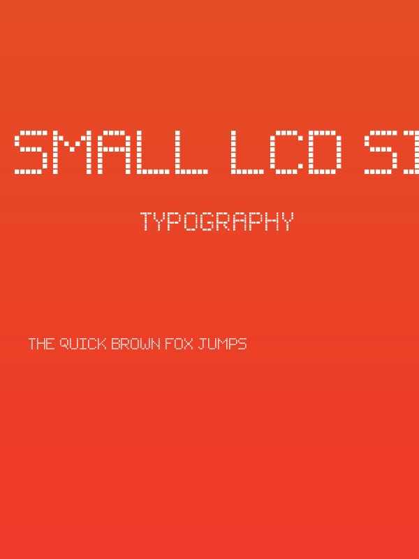 Small LCD Sign Regular Poster
