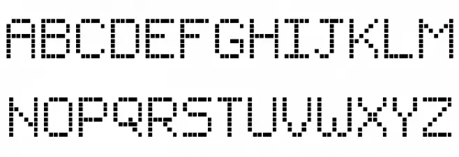 Small LCD Sign Regular Polices MINUSCULES
