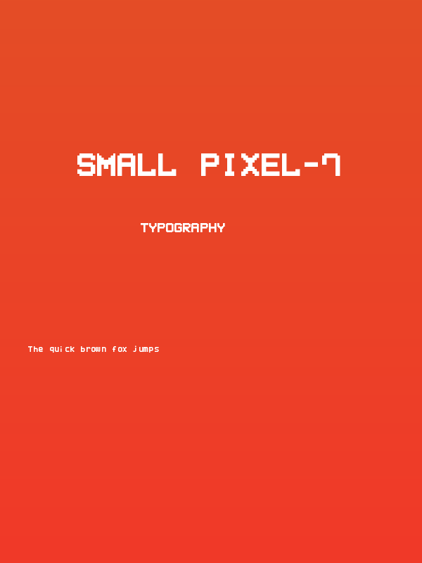 Small Pixel-7 Poster