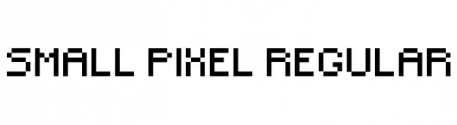 Small Pixel Regular  नि: शुल्क फ़ॉन्ट्स डाउनलोड