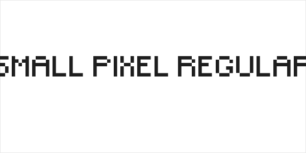 Small Pixel Regular Logo