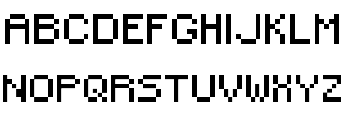 Small Pixel Regular Font LOWERCASE