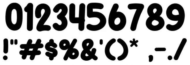 Small Print Font OTHER CHARS