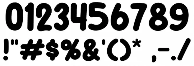 Small Print Font OTHER CHARS