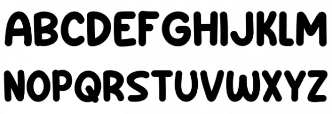 Small Print Schriftart Groß