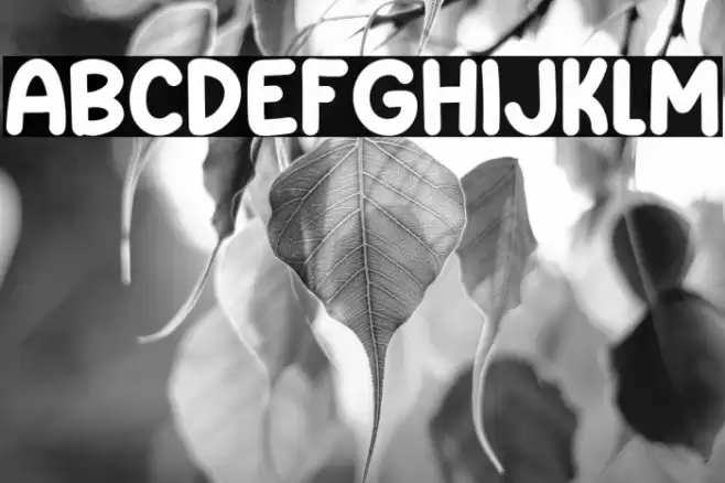 Small Print Font examples