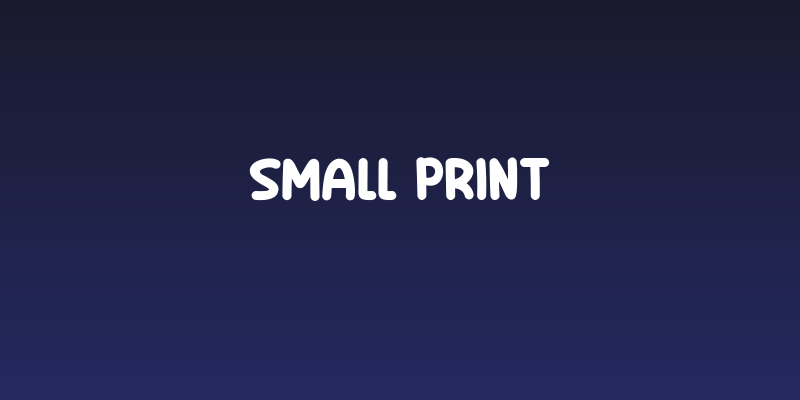 Small Print Social Header