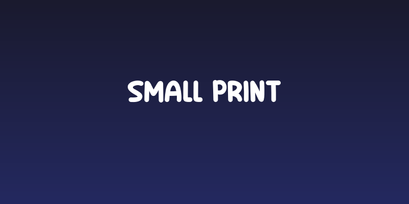 Small Print Social Header