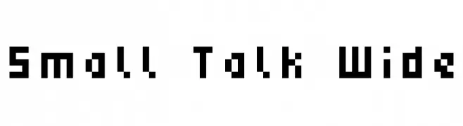 Small Talk Wide  les polices de caractères gratuit tlcharger