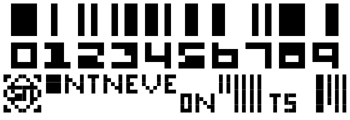 SmallBars Font OTHER CHARS