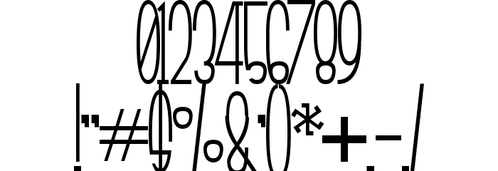 SmallTall Font OTHER CHARS