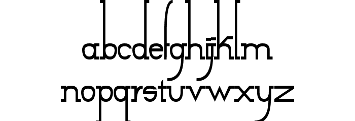 SmallTall Font LOWERCASE
