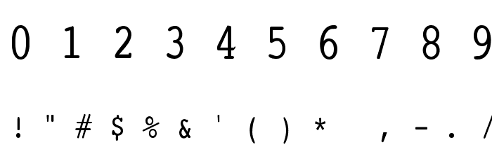 SmallTypeWriting-Medium Font OTHER CHARS