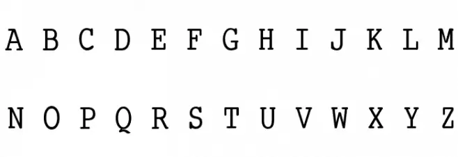 SmallTypeWriting-Medium Schriftart Groß