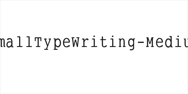 SmallTypeWriting-Medium Logo