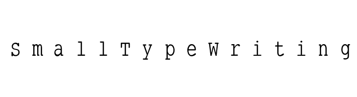 SmallTypeWriting  フリーフォントのダウンロード