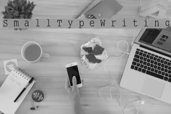 SmallTypeWriting Font examples
