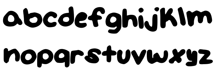SmallandSircular Font LOWERCASE
