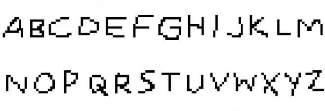 Smalle Schriftart Groß