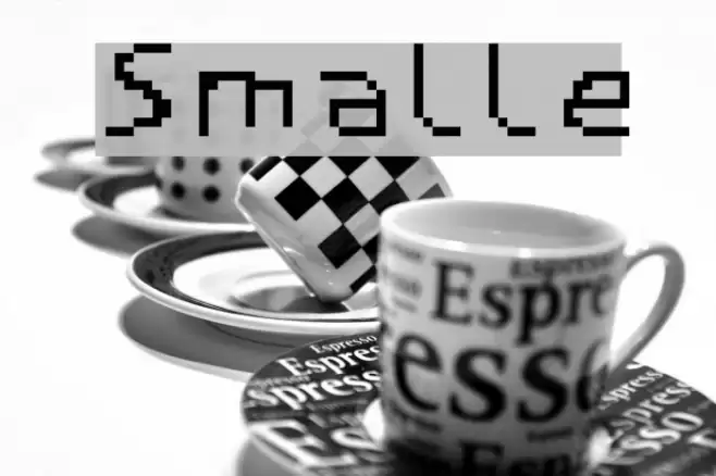 Smalle Font examples