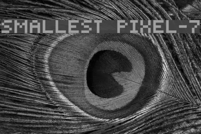 Smallest Pixel-7 Font examples